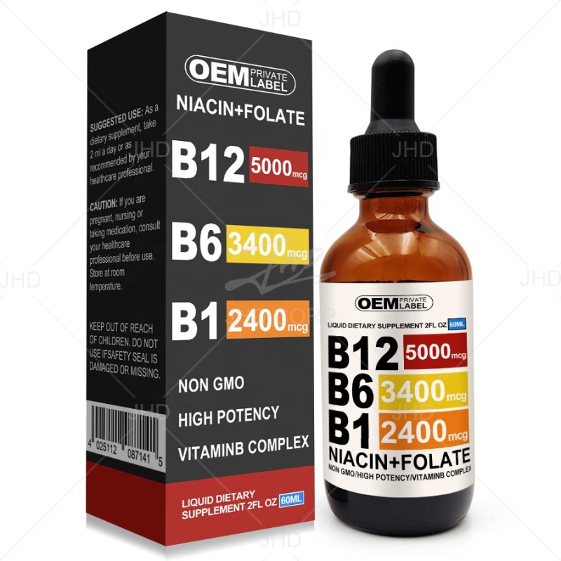 Vitamin B12 Drops Manufacturer - OEM 5000mcg Fast Absorbing B12 Liquid