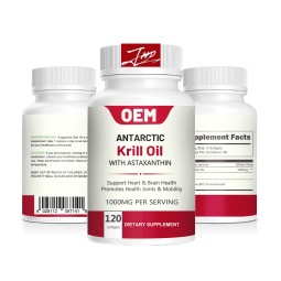 Krill Oil Softgel Factory - ODM 1000mg Antarctic Krill Oil with Astaxanthin