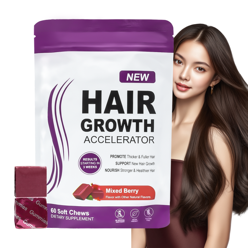 Biotin Gummies Supplier - OEM Hair Growth Vitamin C Sodium Gummies
