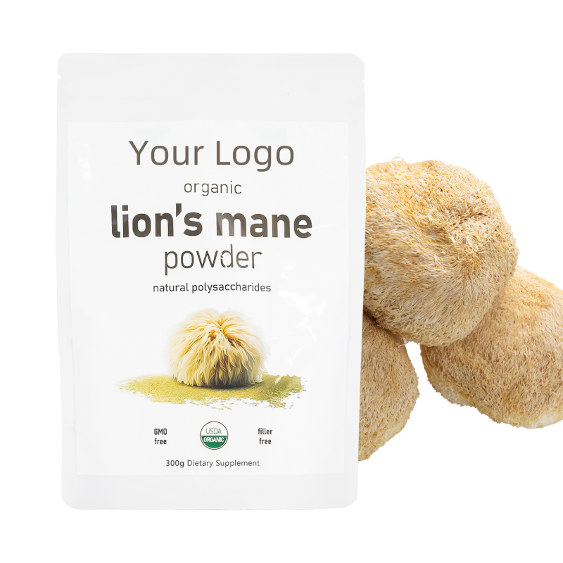Lion's Mane Powder Manufacturer - OEM Cold Processed 300g Food Grade