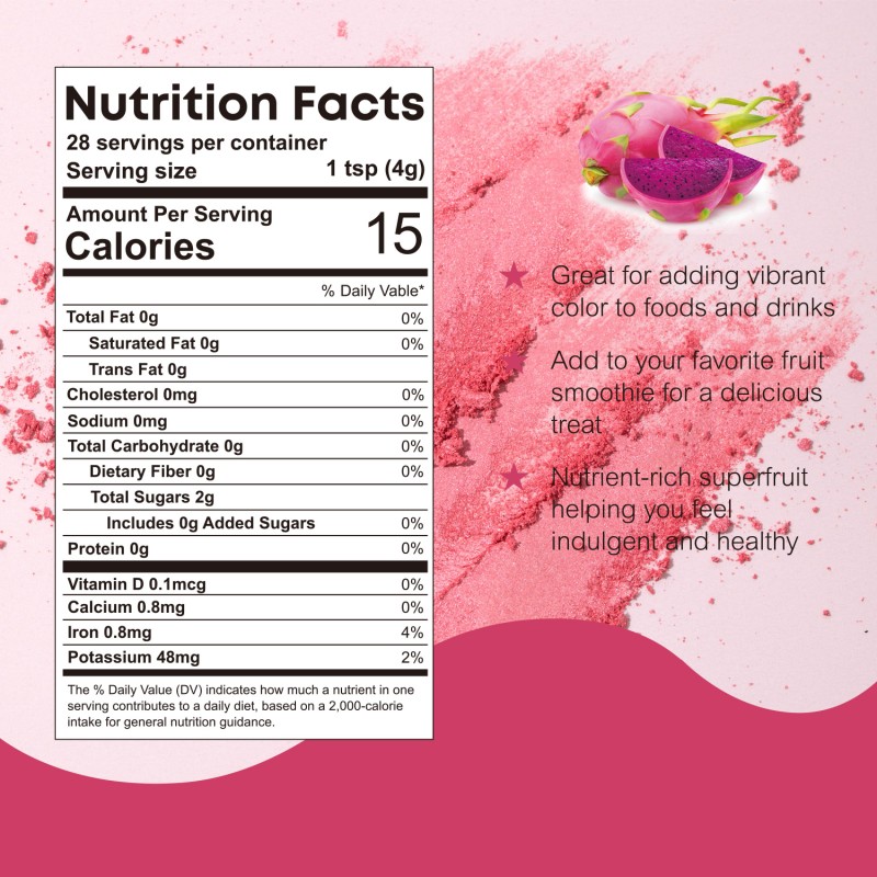 Dragon Fruit Powder Supplier - OEM Freeze Dried Antioxidant Natural Color