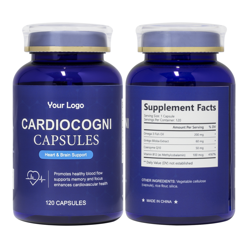 CardioCogni Capsules Factory - OEM Cold Processed Omega3 Antioxidant