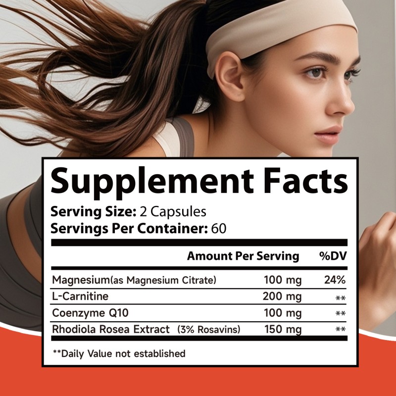 L-Carnitine Capsules Manufacturer - OEM 120 Count Daily Wellness Support