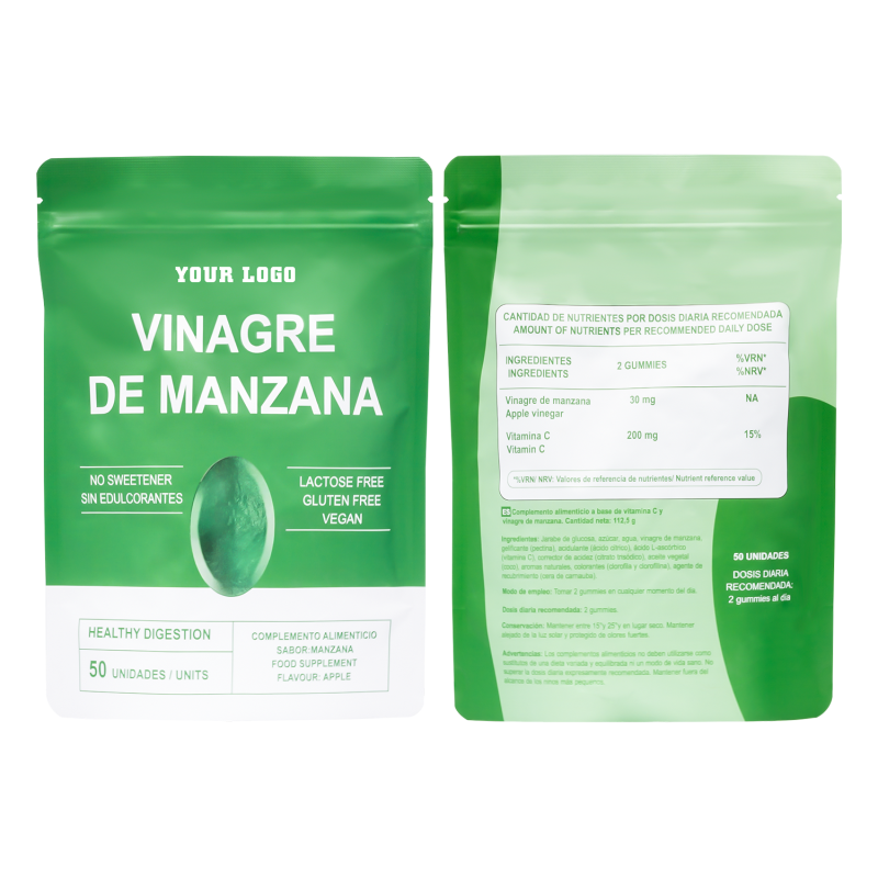 Vitamin C Gummies Factory - OEM Apple Vinegar Natural Fruit Flavor