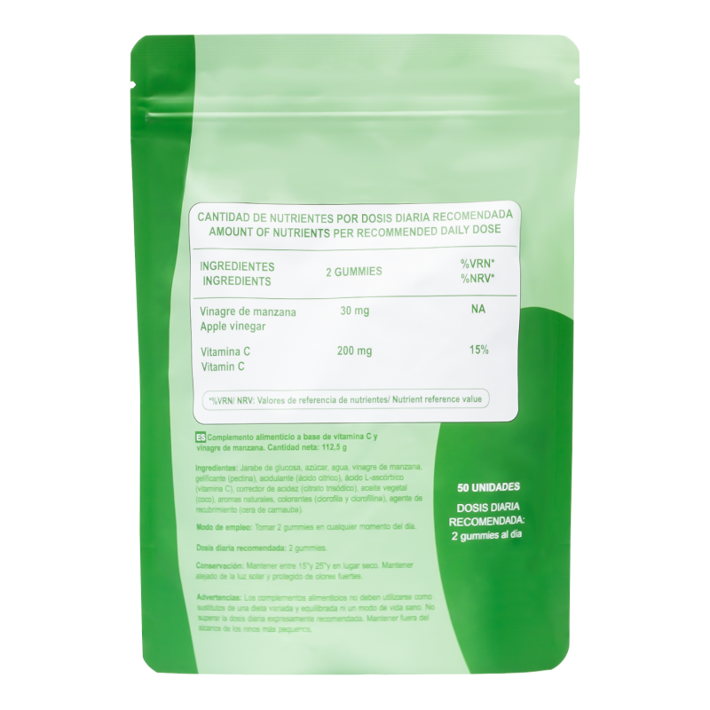 Vitamin C Gummies Factory - OEM Apple Vinegar Natural Fruit Flavor