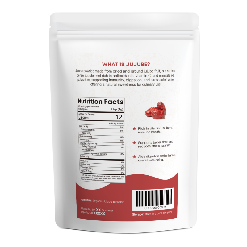 Jujube Powder Manufacturer - OEM Ultra Fine Smoothies Healthy Drinks