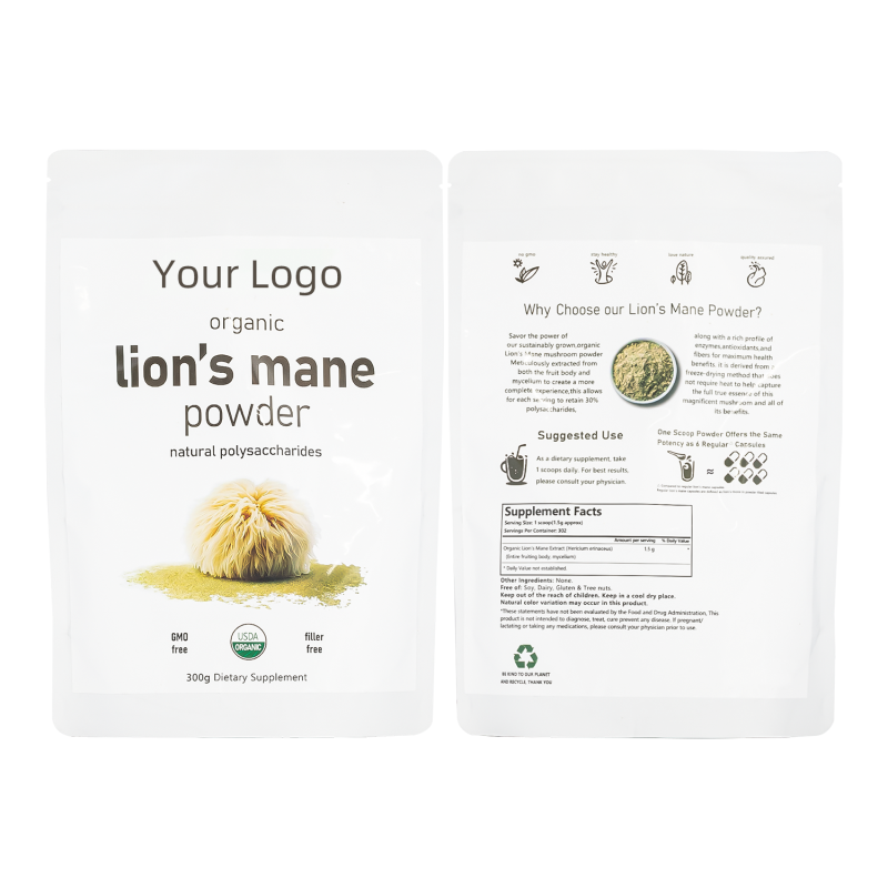 Lion's Mane Powder Manufacturer - OEM Cold Processed 300g Food Grade