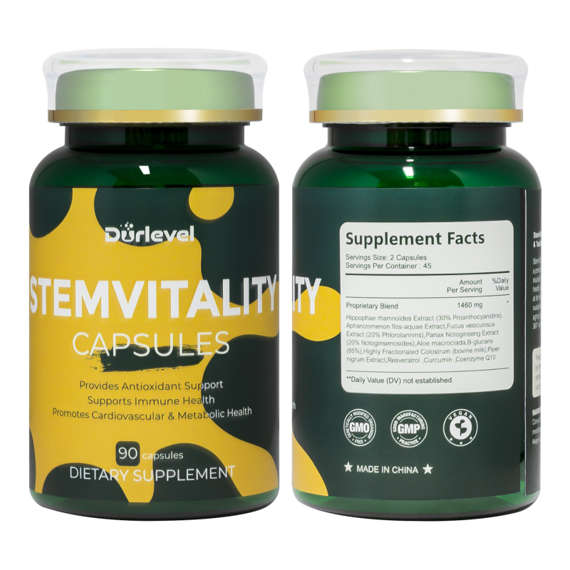Curcumin Capsules Supplier - OEM Stem Vitality 90 Count Wellness