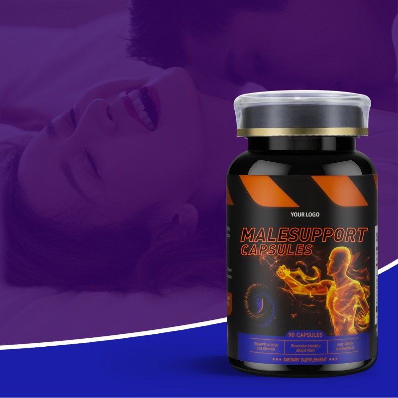Maca Capsules Supplier - OEM Male Support 90 Count Daily Vitality