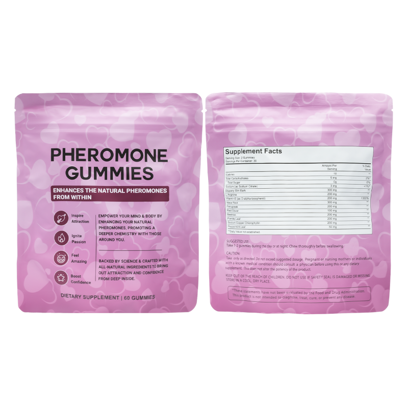 L-Arginine Gummies Manufacturer - OEM Pheromone Slippery Elm Maca Root