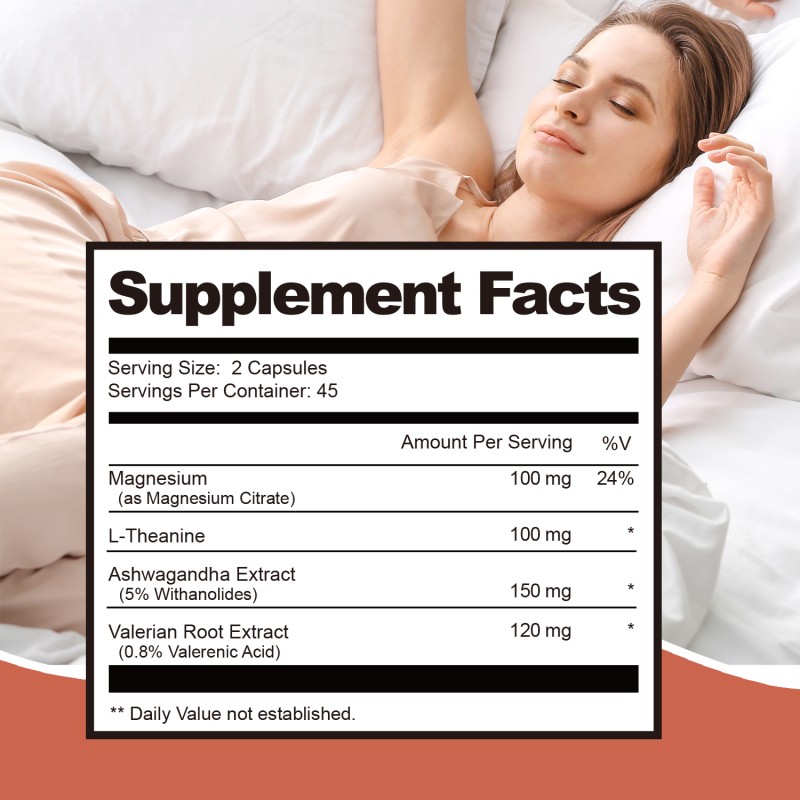 Valerian Root Capsules Factory - OEM 90 Count Natural Wellness Support