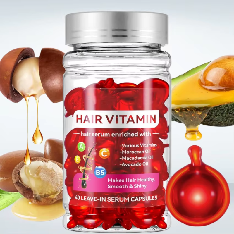 Vitamins Capsules Manufacturer - Hair Care Serum Custom Design