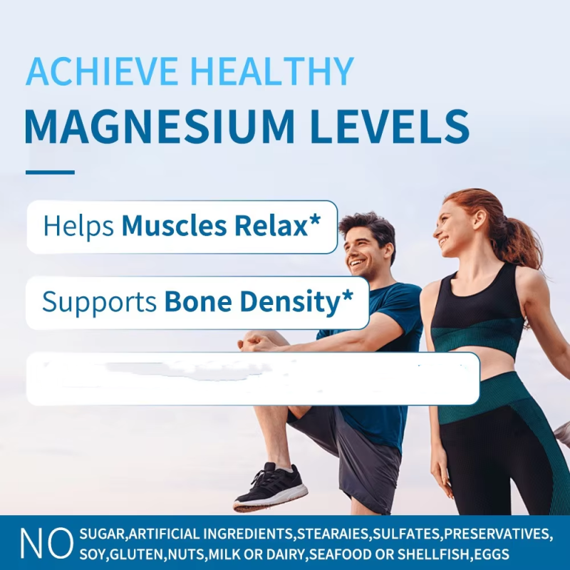 Magnesium Compound Capsules Factory - 500mg Muscle Nerve Health Custom