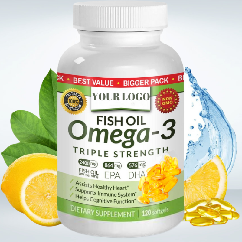 Omega 3 Fish Oil Capsules Factory - DHA Softgels Teenagers Adult Beauty