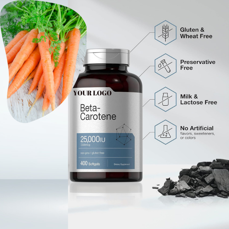 Beta-Carotene Softgels Manufacturer - Eye Health Vitamin A Supplement