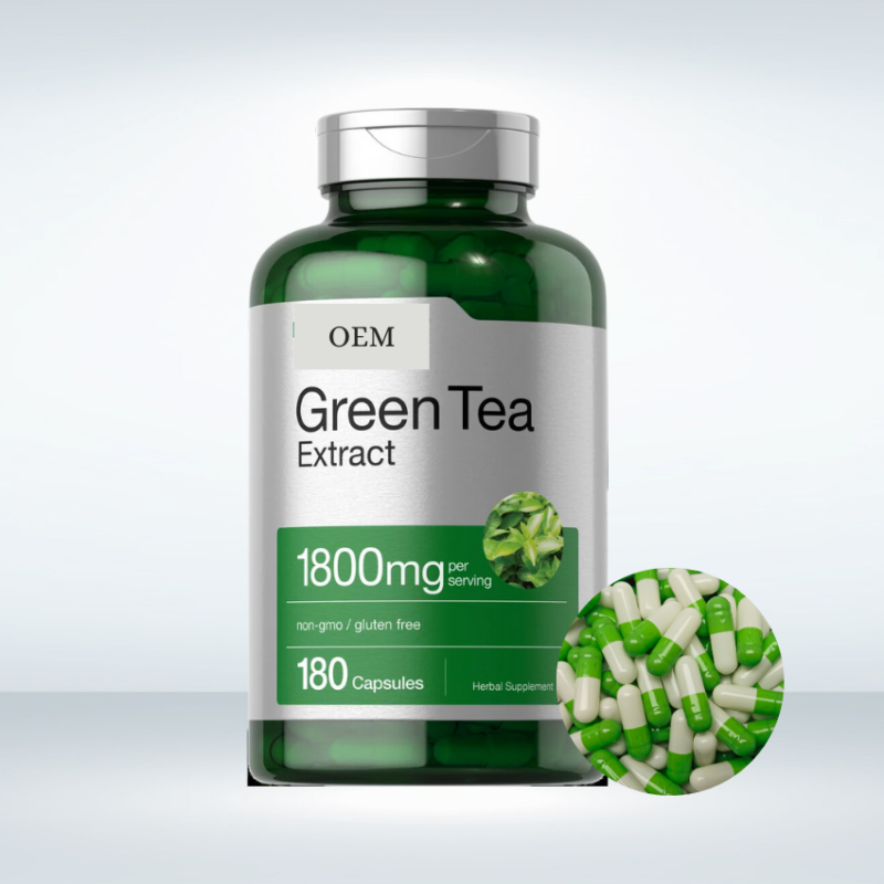 Green Tea Extract Capsules Factory - 500mg EGCG Antioxidant Custom
