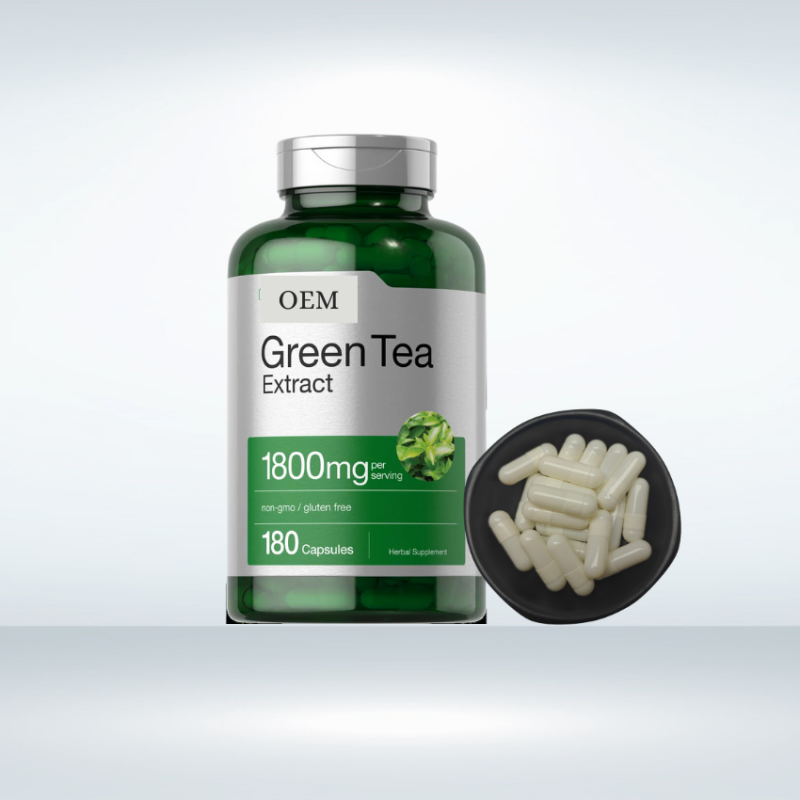 Green Tea Extract Capsules Factory - 500mg EGCG Antioxidant Custom