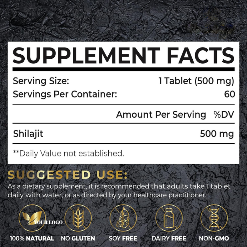 Shilajit Tablets Manufacturer - Pure Himalayan Natural Flavor OEM