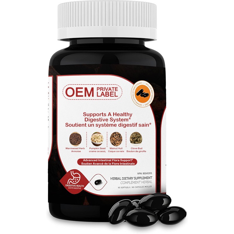 Cleanse Capsules Supplier - OEM Gut Health Detox Wormwood Garlic Blend