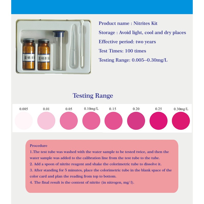 Nitrite Test Kit Manufacturer - Fish Pond Aquarium Water