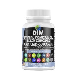 ALL in ONE Supplement DIM Evening Primrose Oil Calcium D-Glucarate Black Cohosh Root Capsules