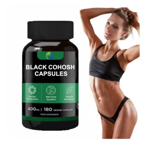 Ausreson Black Cohosh Capsules Calcium Private Label Food Supplement 500mg Black Cohosh Root Capsules