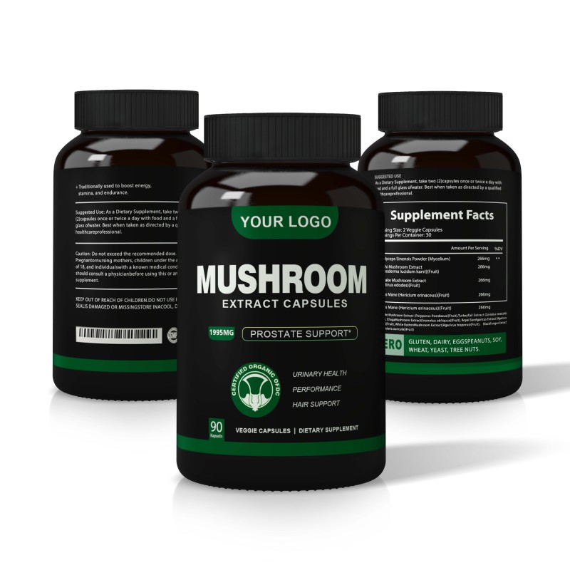 Ausreson Mushroom Capsules OEM Private Label Reishi Shiitake Mushroom Extract Capsule Supplements Mushroom Capsules