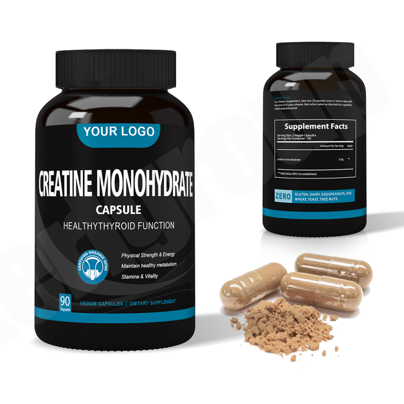 Ausreson Creatine Monohydrate Capsules OEM Private Label Sports Supplement Tablets Pills 500g 60 Creatine Monohydrate Capsules