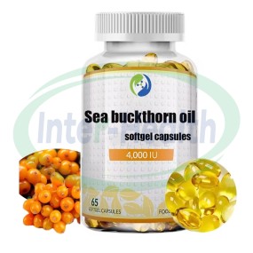 Ausreson OEM Sea Buckthorn Seed Fruit Oil Price Supplement Omega-7 Sea Buckthorn Oil Softgel Capsules