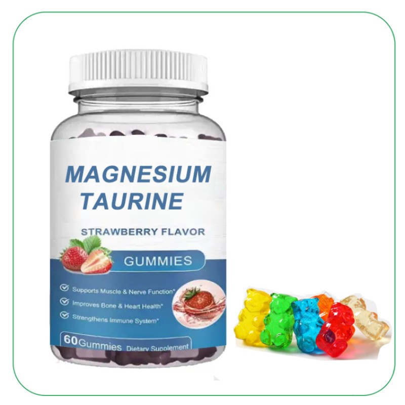 OEM Taurine Magnesium Immune System Men Health Vitamins Taurine Magnesium Gummies for Adults