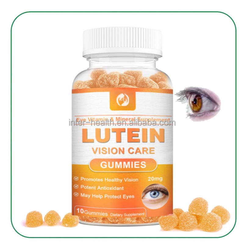 OEM Eye Gummy Candy Vitamins Supplement Blueberry Zeaxanthin Lutein Eye Gummies