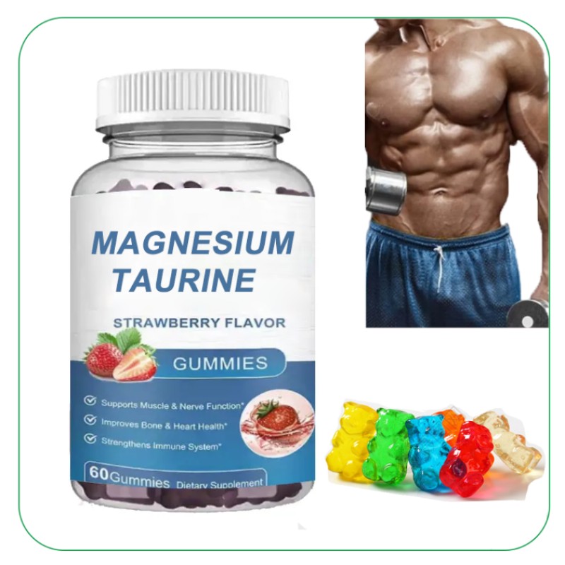 OEM Taurine Magnesium Immune System Men Health Vitamins Taurine Magnesium Gummies for Adults