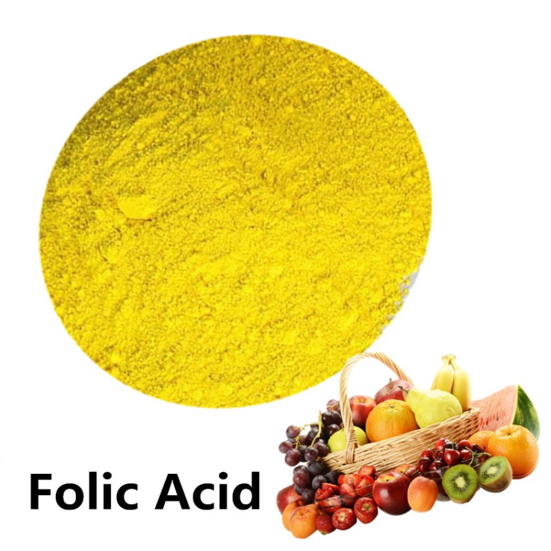 Food Grade Inositol Supplement Women Folic Acid Multi Vitamin Natural Vitamin B9 Folic Acid Powder