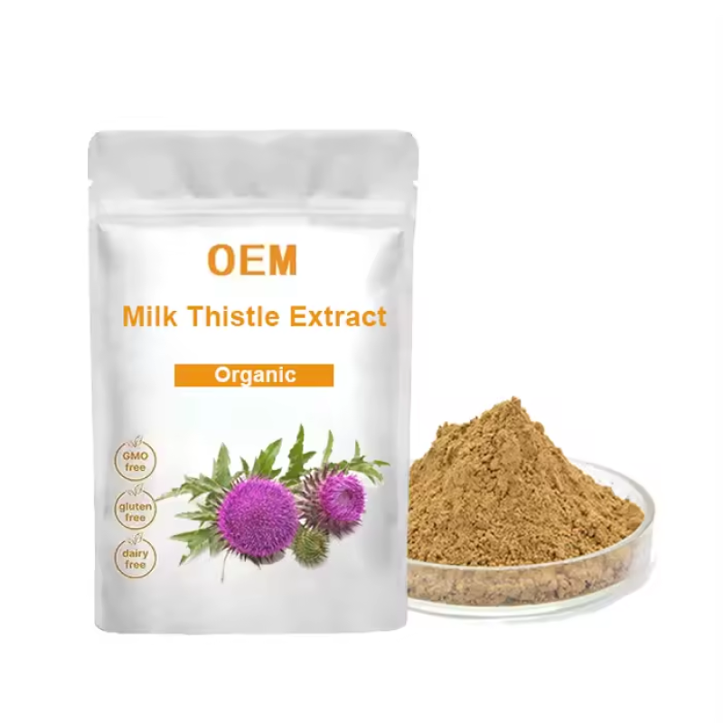 Ausreson Natural Organic Milk Thistle Extract Powder Supplement 80% Silymarin Milk Thistle Extract