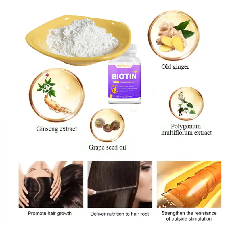 High Quality D-Biotin 98% USP Vitamin H Biotin Powder Effective Beauty Product for Adults and Children Good Stock Price