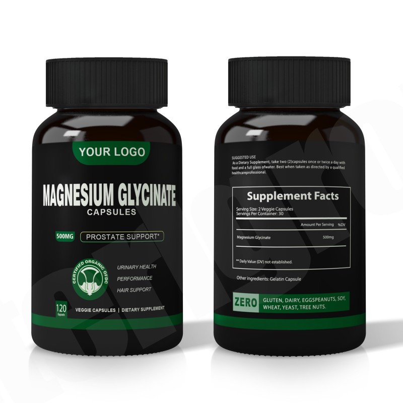Magnesium Glycinate Supplement Price Vitamin 400mg 500mg Magnesium Glycinate Capsules