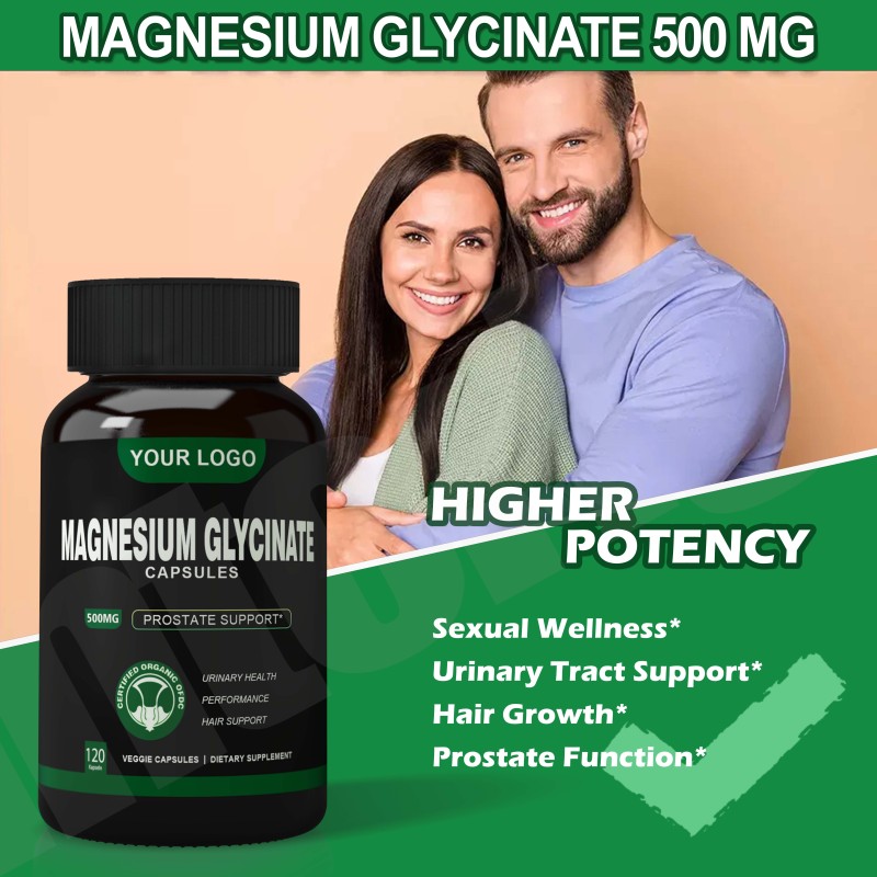 Magnesium Glycinate Supplement Price Vitamin 400mg 500mg Magnesium Glycinate Capsules