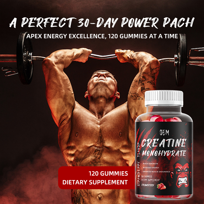 Creatine Gummies Manufacturer - OEM Pre Workout 3g 60gummies