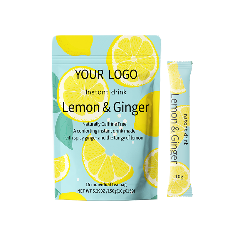 Lemon Ginger Tea Factory - OEM Vegan Slimming Detox Powder