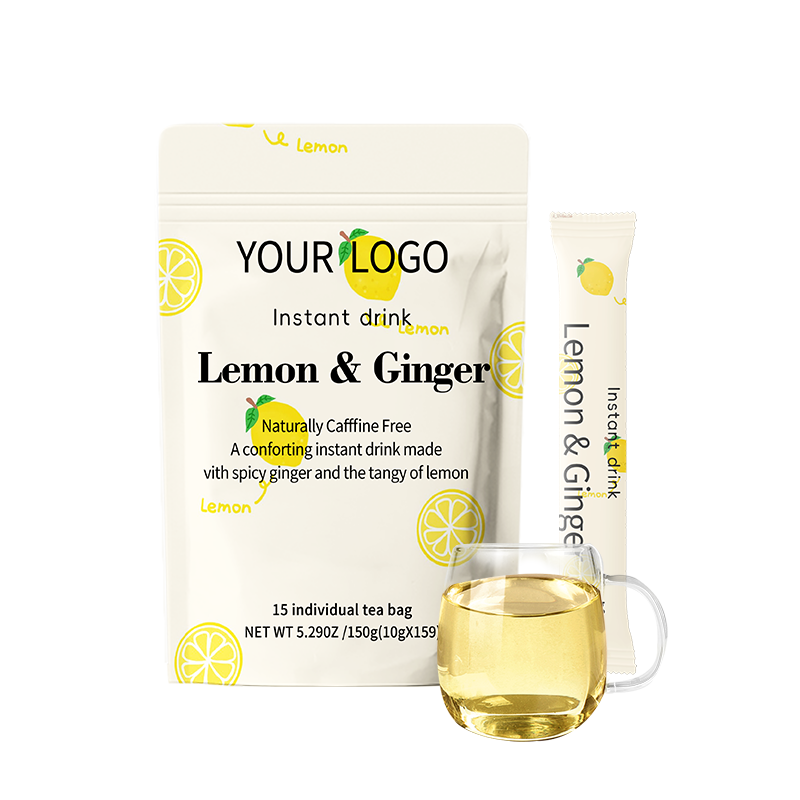 Lemon Ginger Tea Factory - OEM Vegan Slimming Detox Powder