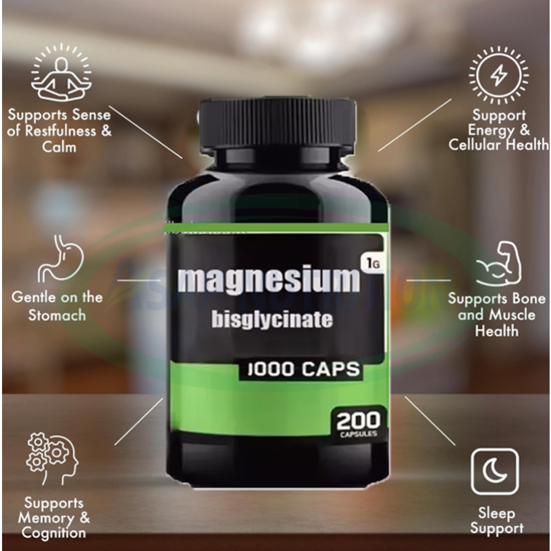 Magnesium Capsules Supplier - OEM 400mg Sleep Muscle Relaxation