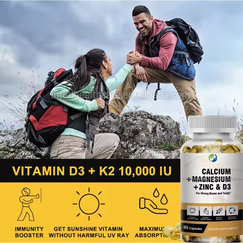 Vitamin D3 Gummies Manufacturer - OEM Ca Mg Zn K2 10000IU Gummy