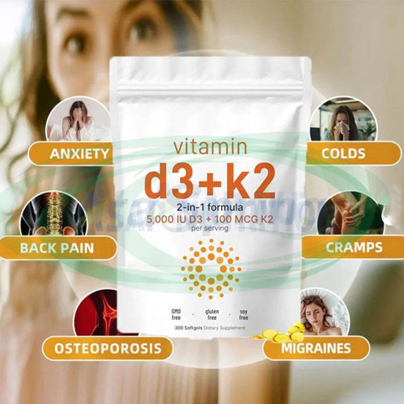 Vitamin D3 Softgels Manufacturer - OEM D3 K2 10000IU Liquid Calcium