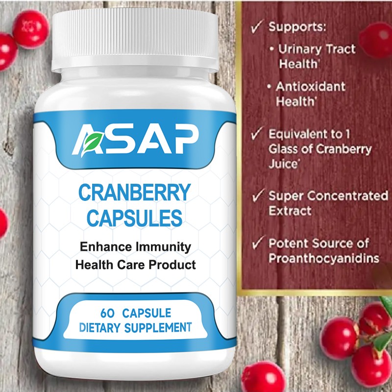 Cranberry Capsules Manufacturer - OEM Women Health Vitamin C Zinc