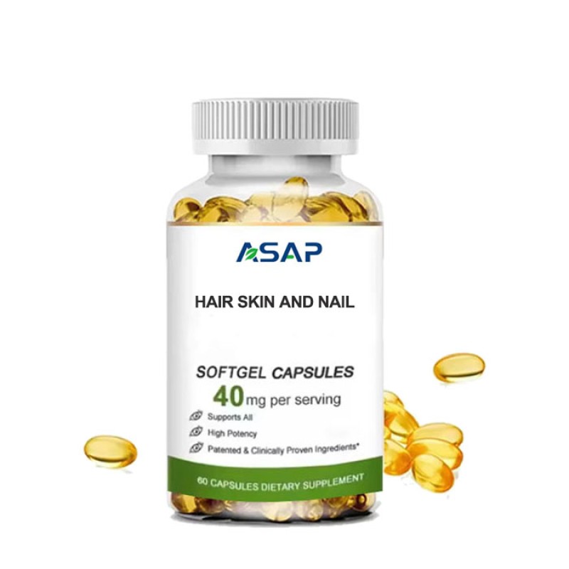 Hair Skin Nail Softgels Supplier - OEM Biotin Collagen Vitamin Softgel