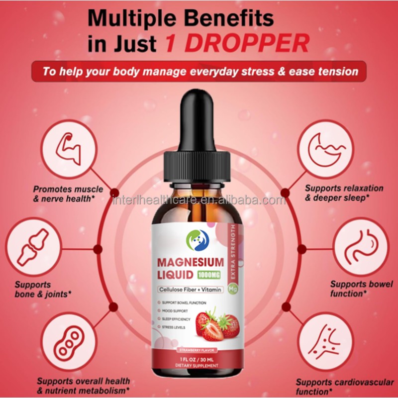 Magnesium Drops Factory - OEM 50ml Oral Liquid Supplement