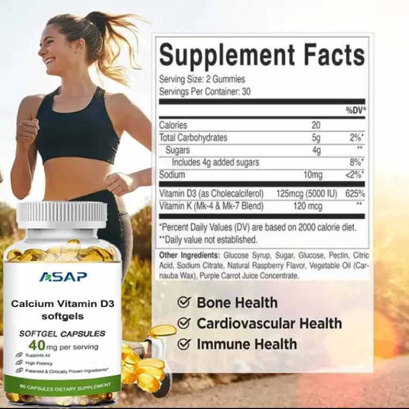 Vitamin D3 Capsules Factory - OEM Liquid Soft Capsule Calcium