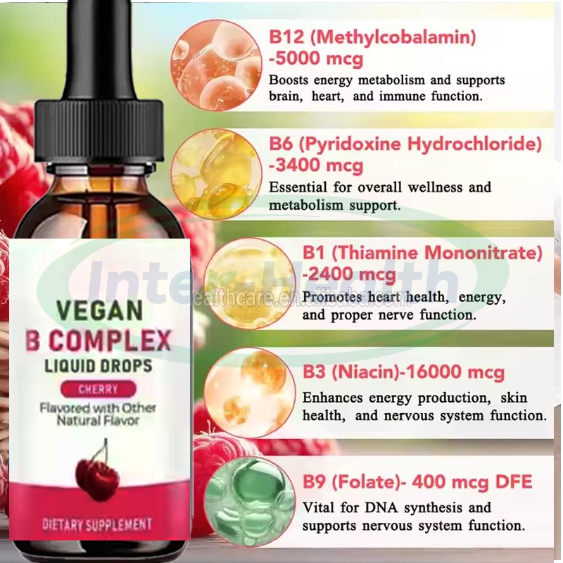 Vitamin B Liquid Supplier - OEM B1 B6 B12 Complex Drops