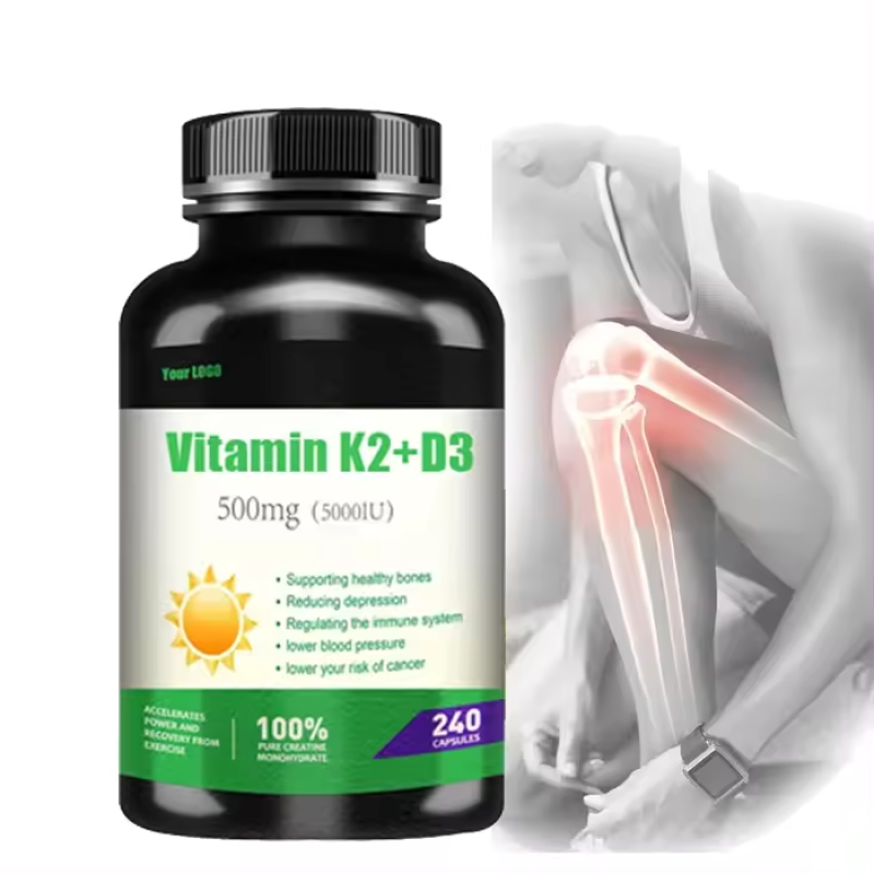 Vitamin D3 K2 Capsules Supplier - OEM 5000iu Vegan Raw Material