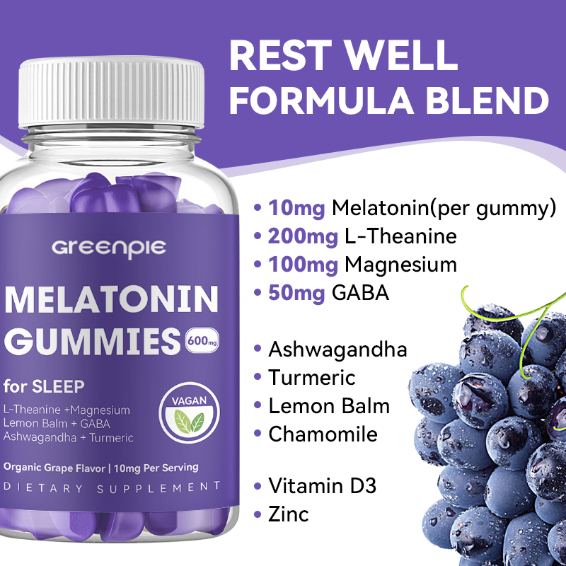 Melatonin Gummies Supplier - OEM Organic Grape Flavor Sleep Aid